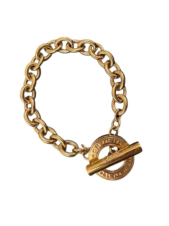 Coach Jewelry - Vintage Gold Coach Toggle Chain Bracelet